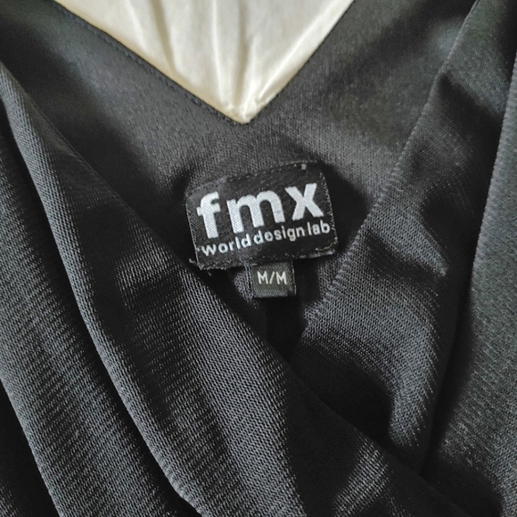 FMX World Design Y2k black micro mesh babydoll crossover top. Size M - Picture 5 of 12